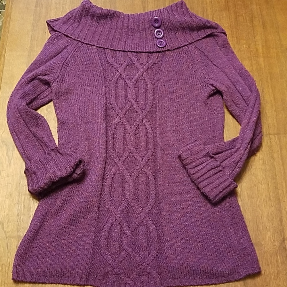 👸🧣🧥 Christopher & Banks Plum Sweater
